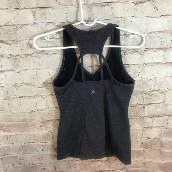 Athleta Equator Racerback Charcoal Tank - Picture 6 of 7